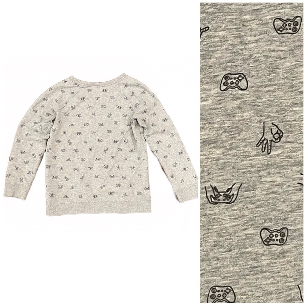 ⭐️ Carter’s Long Sleeve Graphic Print Sweatshirt | Game Controllers | Size 10/12